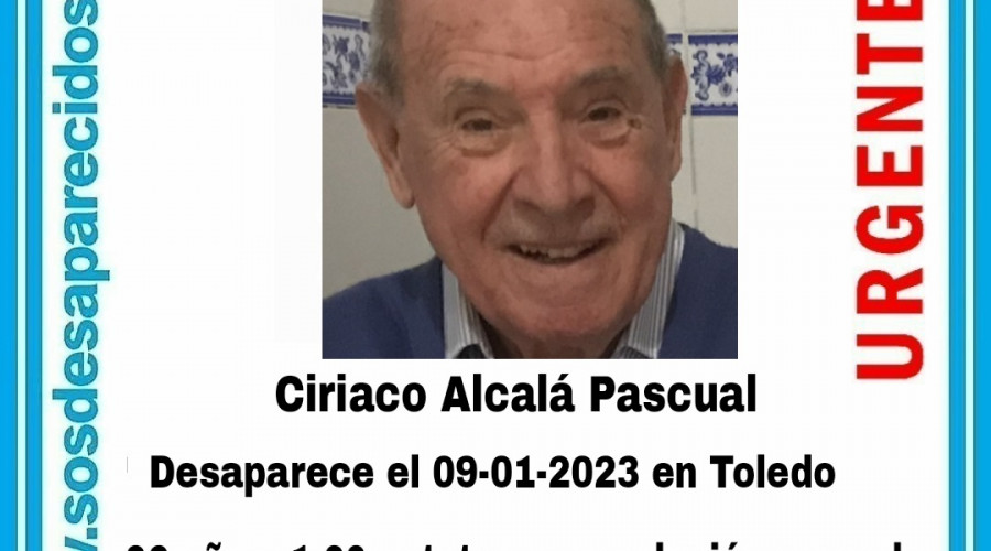 Desaparece un hombre de 82 años en Toledo